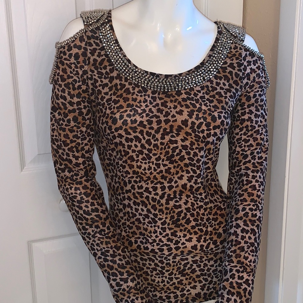 C. Oliver Animal Print Top